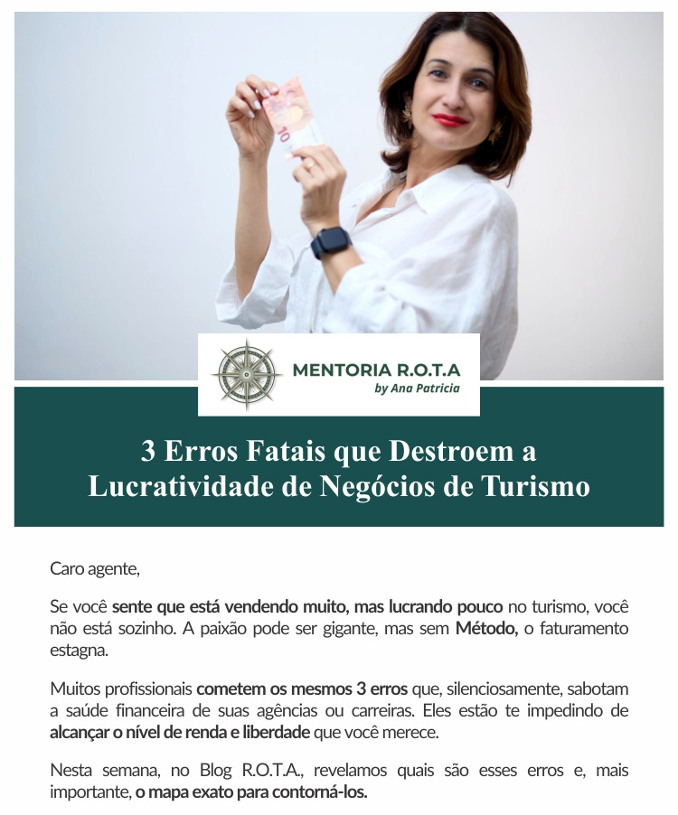 Ana Patricia - Mentoria R.O.T.A Rumo ao Turismo Profissional