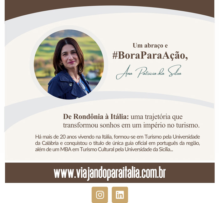 Viajando para It&aacute;lia