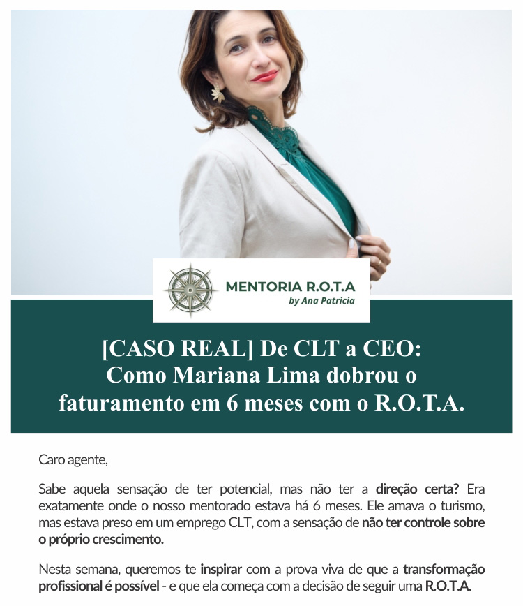 Ana Patricia - Mentoria R.O.T.A Rumo ao Turismo Profissional