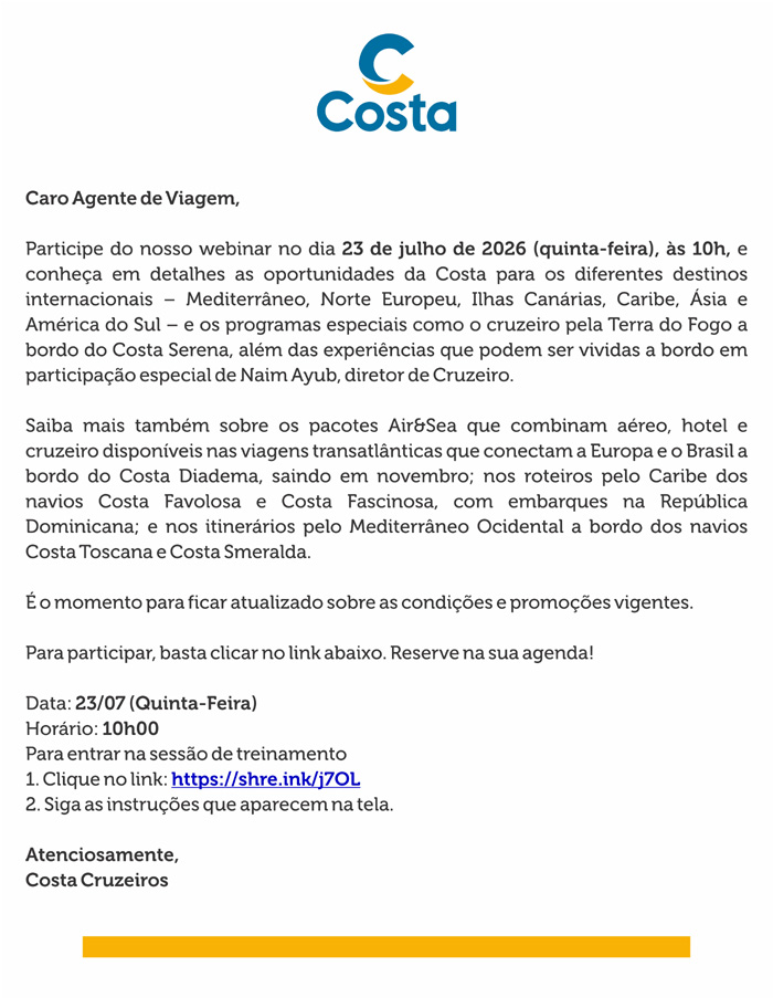 COSTA CRUZEIROS