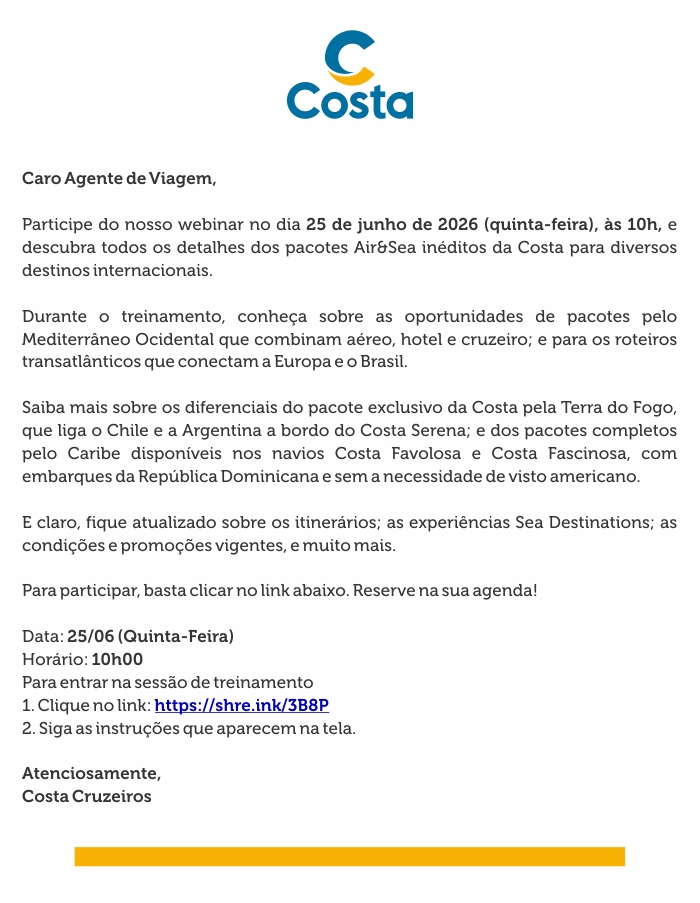 COSTA CRUZEIROS