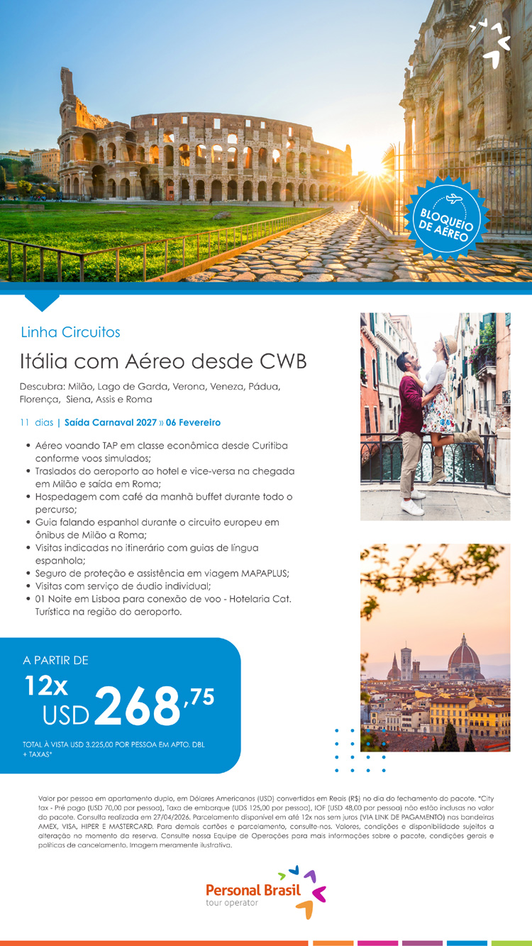 PERSONAL BRASIL TOUR OPERATOR