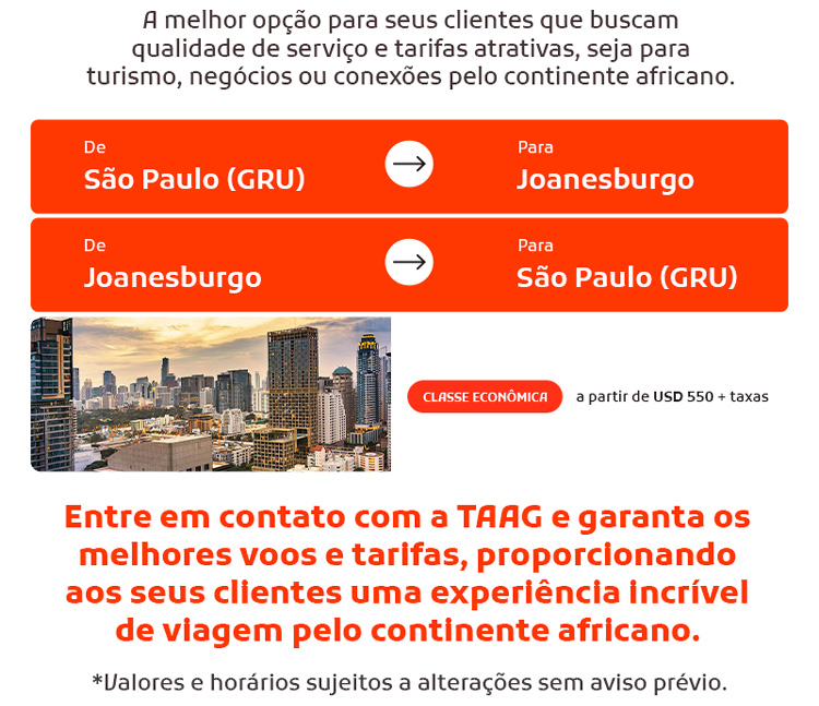 TAAG LINHAS A&Eacute;REAS DE ANGOLA